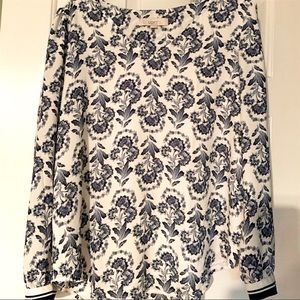 NWOT LOFT Floral Blouse V-neck